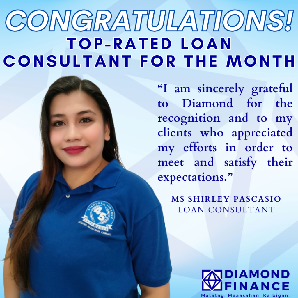 TOP RATED LOAN CONSULTANT - JUNE 2023 - Diamond Finance